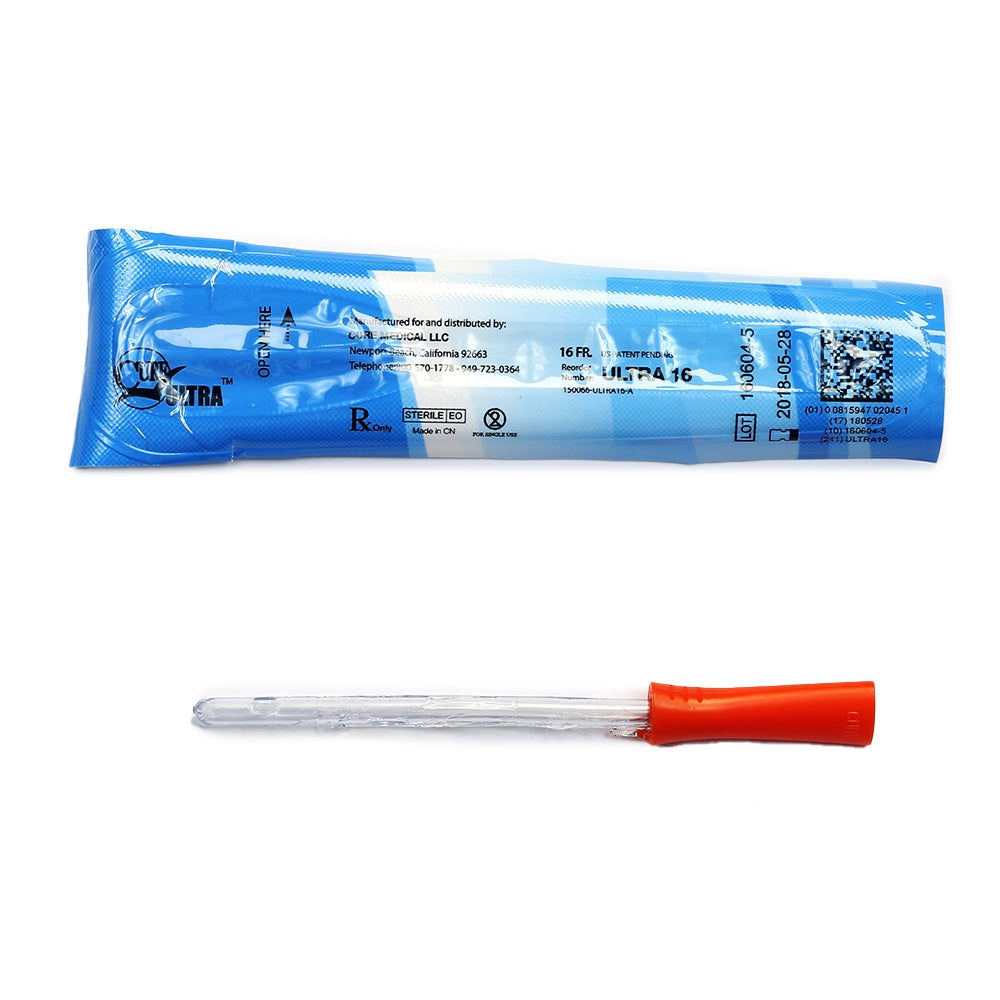 CURE FEMALE STRAIGHT TIP PRE-LUBRICATED CATHETER 16 FR 6"