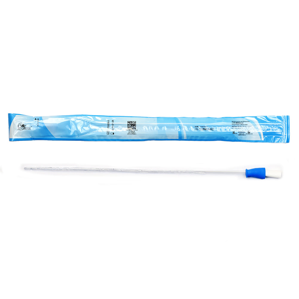 CURE MALE STRAIGHT TIP PRE-LUBRICATED CATHETER 12 FR 16"