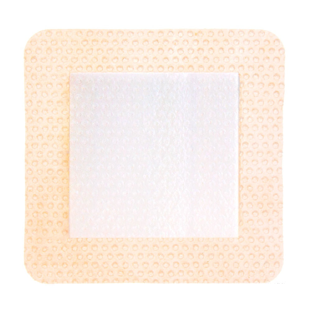DERMARITE COMFORTFOAM BORDERED HEEL FOAM WOUND DRESSING W/SOFT SILICONE ADHESIVE 5"X8" STERILE