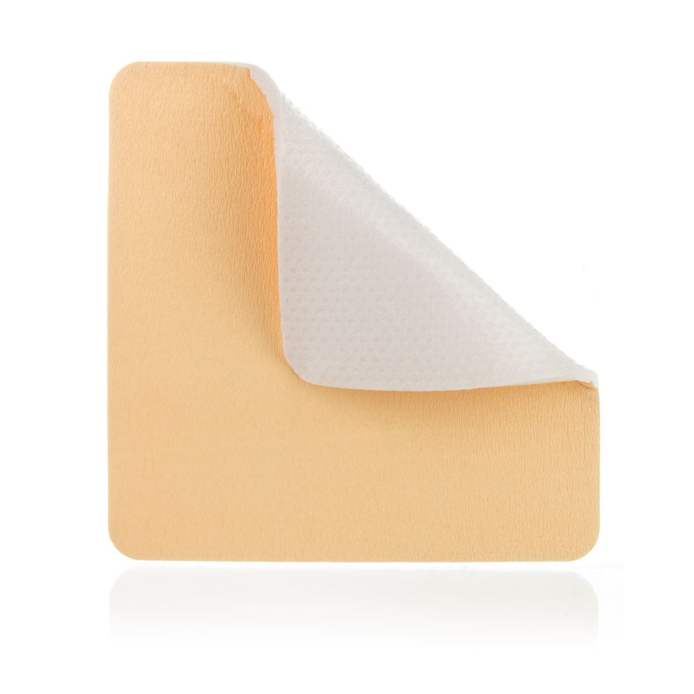 DERMARITE COMFORTFOAM/AG FOAM WOUND DRESSING W/SOFT SILICONE ADHESIVE & SILVER 4" X 5" STERILE