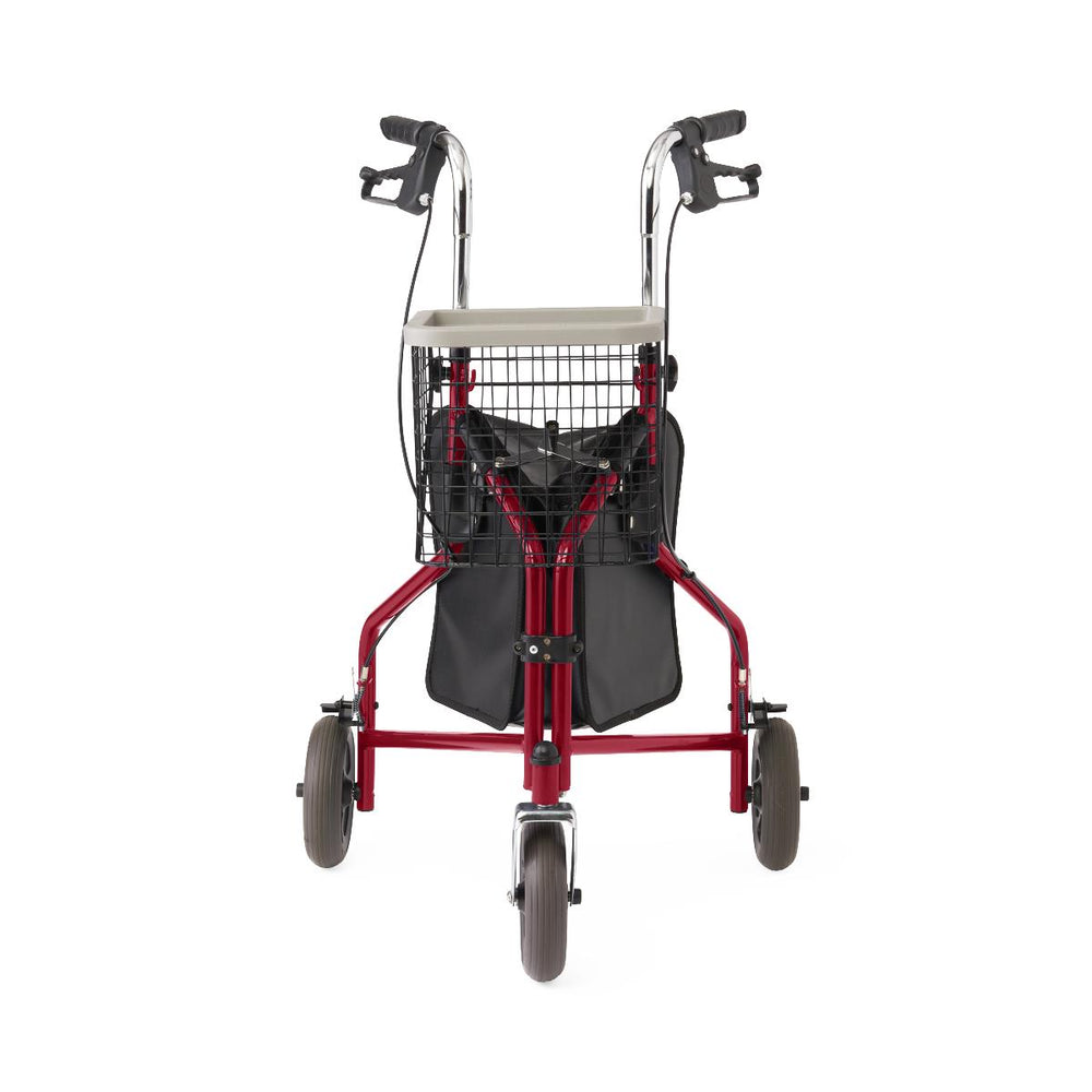 3-Wheeled Rollator, Red