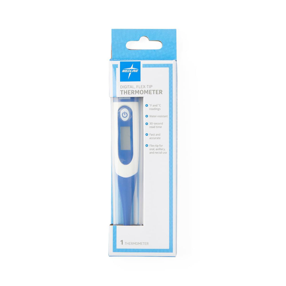30-Second Oral Digital Thermometer with Flex Tip and Fahrenheit/Celsius, for Oral, Rectal or Axillary Use