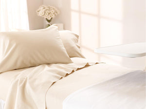 T310 Reverse Sateen Flat Sheet, White, 96" x 120"