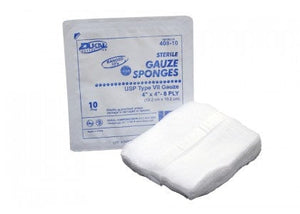Dukal sterile type vii 4 x 4, 16 ply, 10/pack