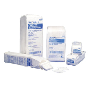 Curity non-sterile gauze sponge, 12 ply, 3"x3"