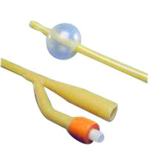 KENGUARD 2-WAY SILICONE COATED LATEX FOLEY CATHETER, 5 CC BALLOON, 14", 18 FR