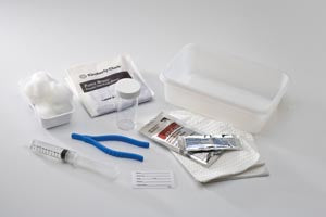 KENDALL  KENGUARD & TRADE  UNIVERSAL CATHETERIZATION TRAY WITH 10CC PREFILLED SYRINGE, WITHOUT CATHETER, STERILE