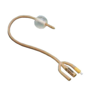 DOVER SILICONE ELASTOMER COATED LATEX FOLEY CATHETER, 3-WAY, 5 CC BALLOON, 20 FR OD