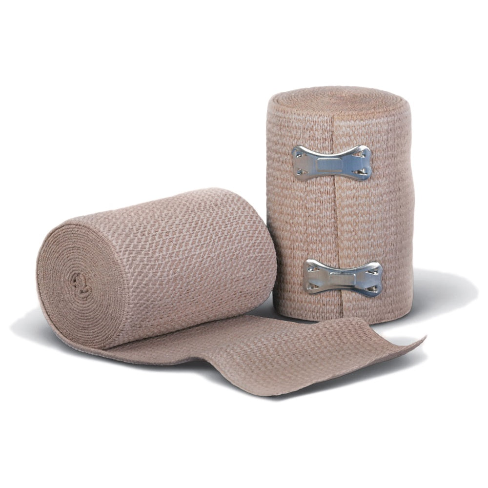 SOFT-WRAP ELASTIC BANDAGE, 3" X 5YDS, CLIPS
