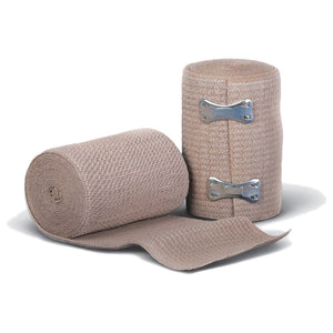 SOFT-WRAP ELASTIC BANDAGE, 3" X 5YDS, CLIPS