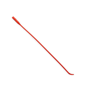 MEDLINE RED RUBBER LATEX ALL-PURPOSE INTERMITTENT CATHETER, 16 FR, 16", COUDE TIP