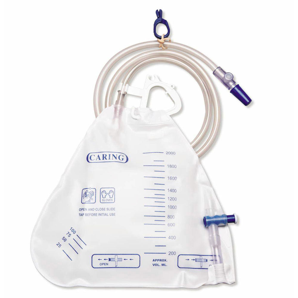 MEDLINE INDUSTRIES DRAINAGE BAG WITH ANTIREFLUX TOWER 4L, LATEX-FREE