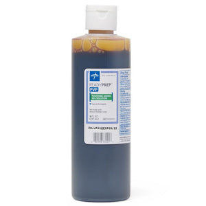POVIDONE IODINE 10% PREP SOLUTION, 8OZ