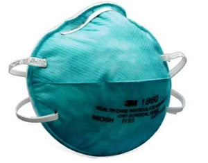 3M HEALTH CARE PARTICULATE RESPIRATOR AND SURGICAL MASK 1860, N95 120EA/CASE