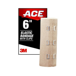 Ace brand elastic bandage w/clips 207315, 6 in