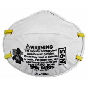 3m particulate respirator 8110s, n95 160 ea/case