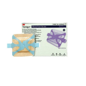3m tegaderm silicone foam border dressing, 90640, 3 in x 3 in (7.5 cm x 7.5 cm), 10/ct 6ct/case