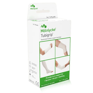 MOLNLYCKE TUBIGRIP ELASTICATED TUBULAR BANDAGE, SIZE C, BEIGE, 2 3/4" X 11 YDS