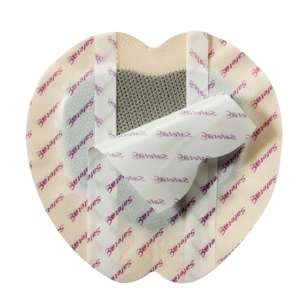 MOLNLYCKE MEPILEX BORDER SACRUM AG SILVER FOAM DRESSING, 7 1/5" X 7 1/5", STERILE, 5/BOX