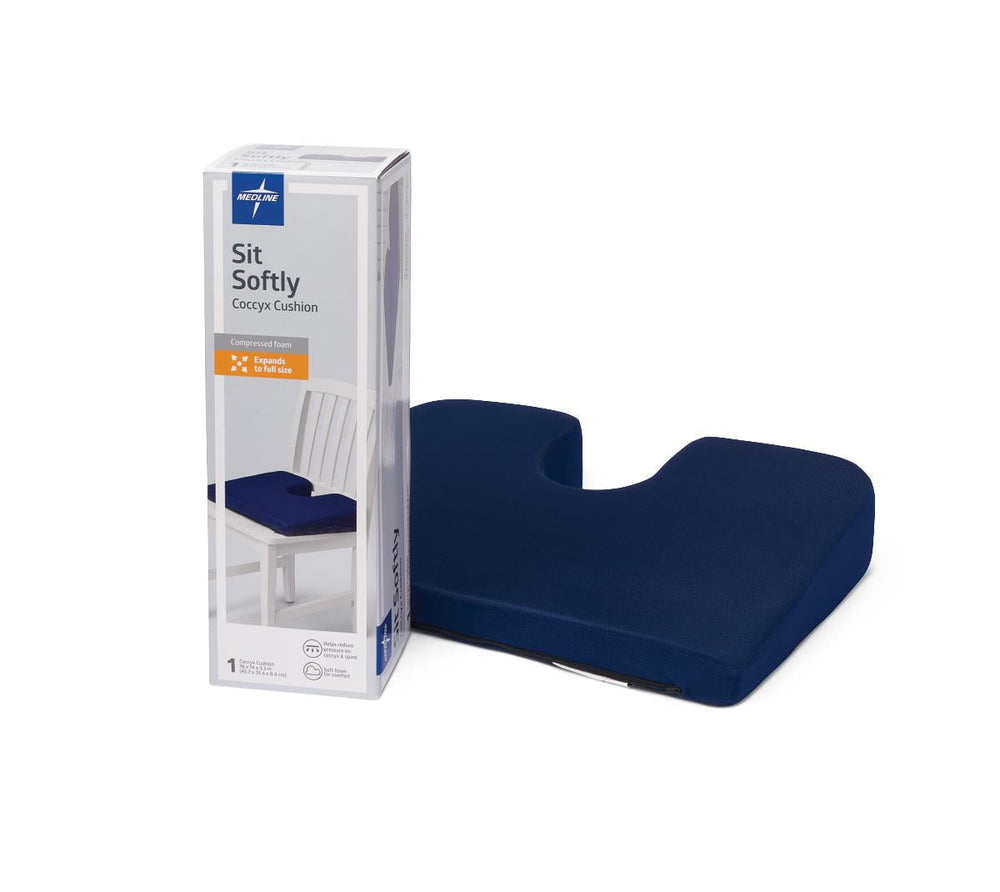 Compression Packed Coccyx Cushion, Retail Packaging