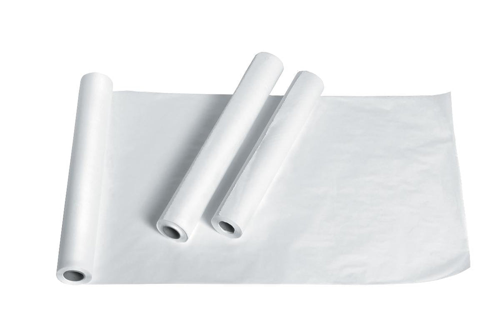 Exam Table Paper, White Crepe, Standard, 21" x 125'
