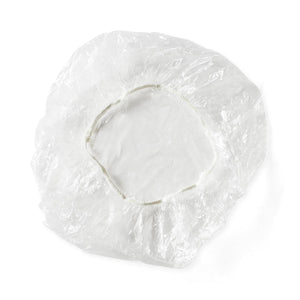 Single-Use Clear Plastic Shower Caps