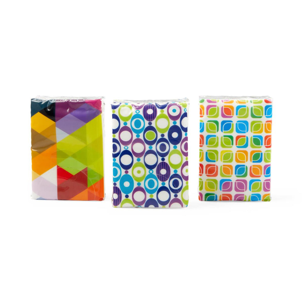 Facial Tissue Pocket Packs, 10 Sheets/Pack