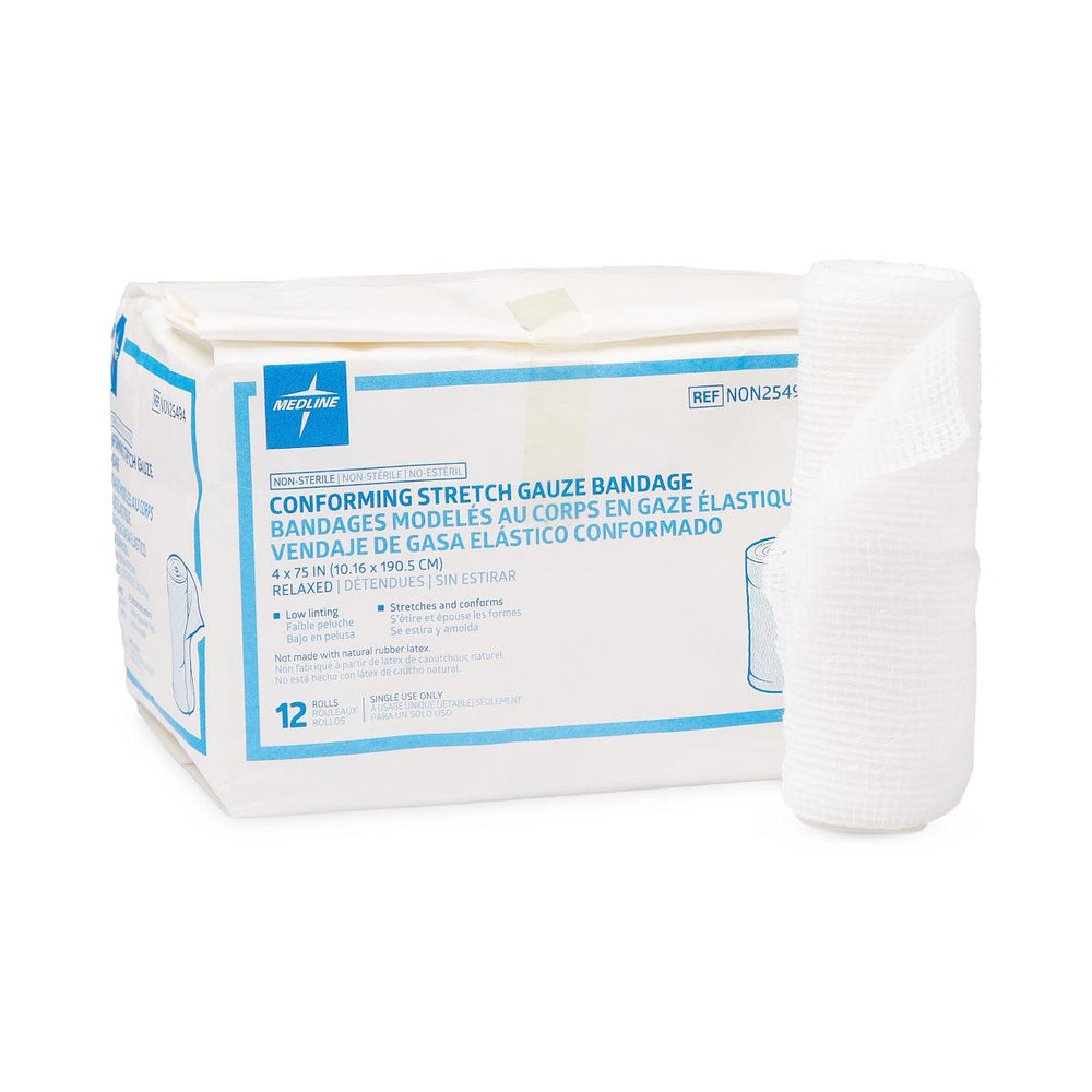 Conforming Gauze Bandage, Nonsterile, 4" x 75"