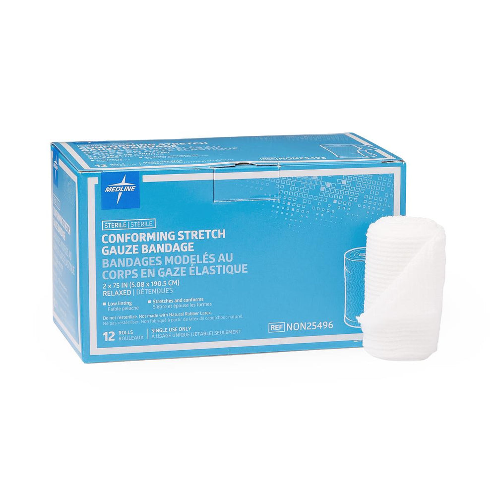 Sterile Conforming Gauze Bandage, 2" x 75"