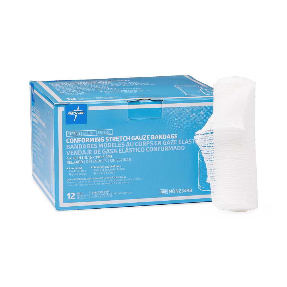 Sterile Conforming Gauze Bandage, 4" x 75"