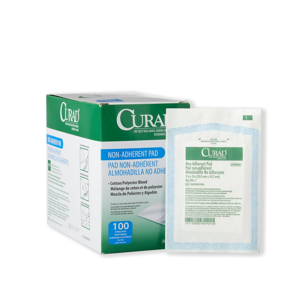 CURAD Non-Adherent Dressing Pad, Sterile, 2" x 3"
