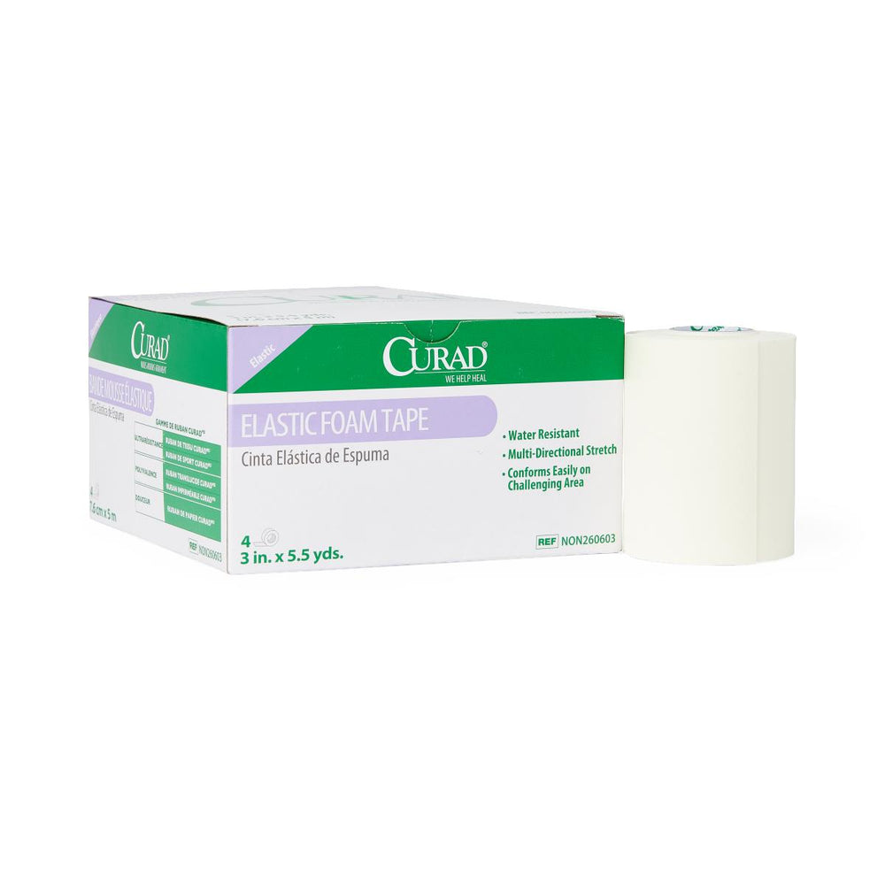 CURAD Elastic Foam Medical Adhesive Tape, 3" x 5.5 yd.