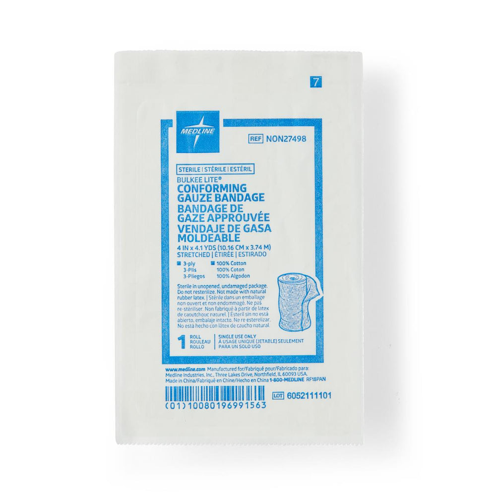 Bulkee Lite Sterile Gauze Bandage, 4" x 4.1 yd.