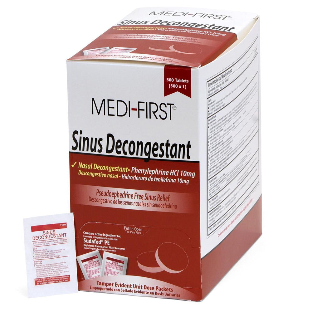 Phenylephrine HCI, 1 x 10 mg Unit Dose Tablet, 500 Packets/Box