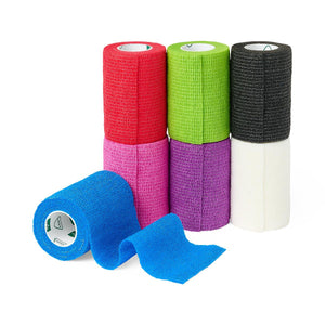 Nonsterile Self-Adherent Latex Wrap, Assorted Color Pack, 3" x 5 yd.
