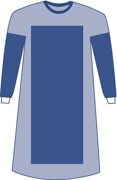 Poly Reinforced Gown, Size XL, Extra-Long