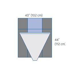 Underbuttocks Drape with Back and Pouch, Nonsterile