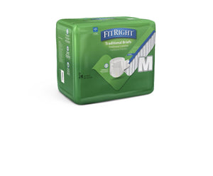 Ultracare Cloth-Like Adult Incontinence Briefs, Size M, for Waist Size 32"-44"