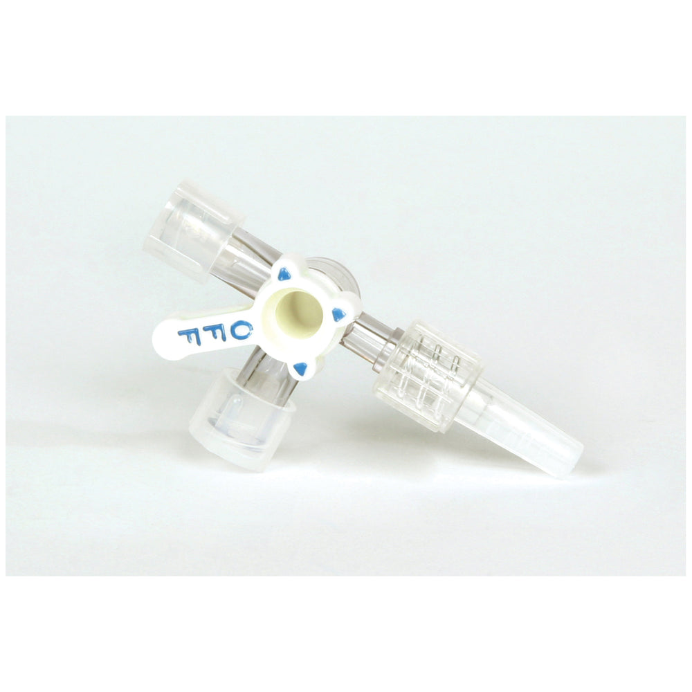 3-Way Stopcock, Rotating Male Luer Lock, Gamma/ETO, PVC Free, Phthalate Free, No DEHP