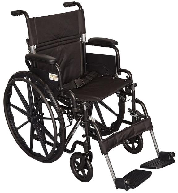 Ziggo, 18' Wheelchair, Black