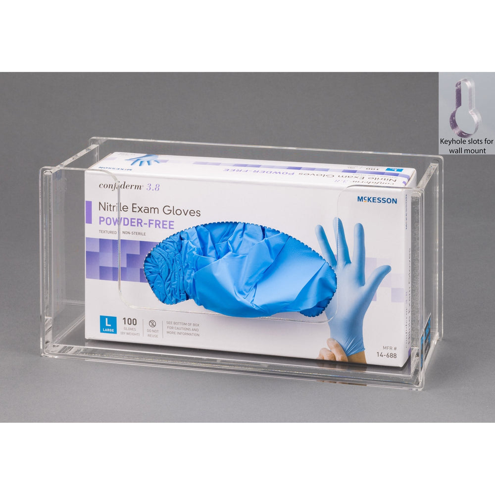 Acrylic Glove Box Holder - 1 Box (Wall Mount)