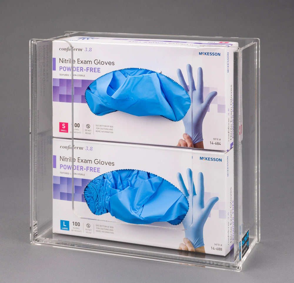 Acrylic Glove Box Holder - 2 Box (Magnets 3)