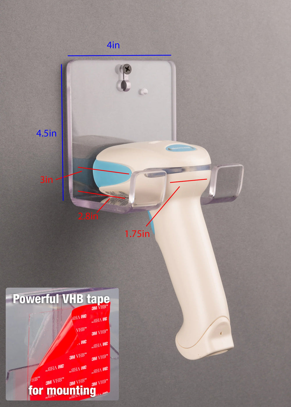 Barcode Scanner Holder (VHB Tape)