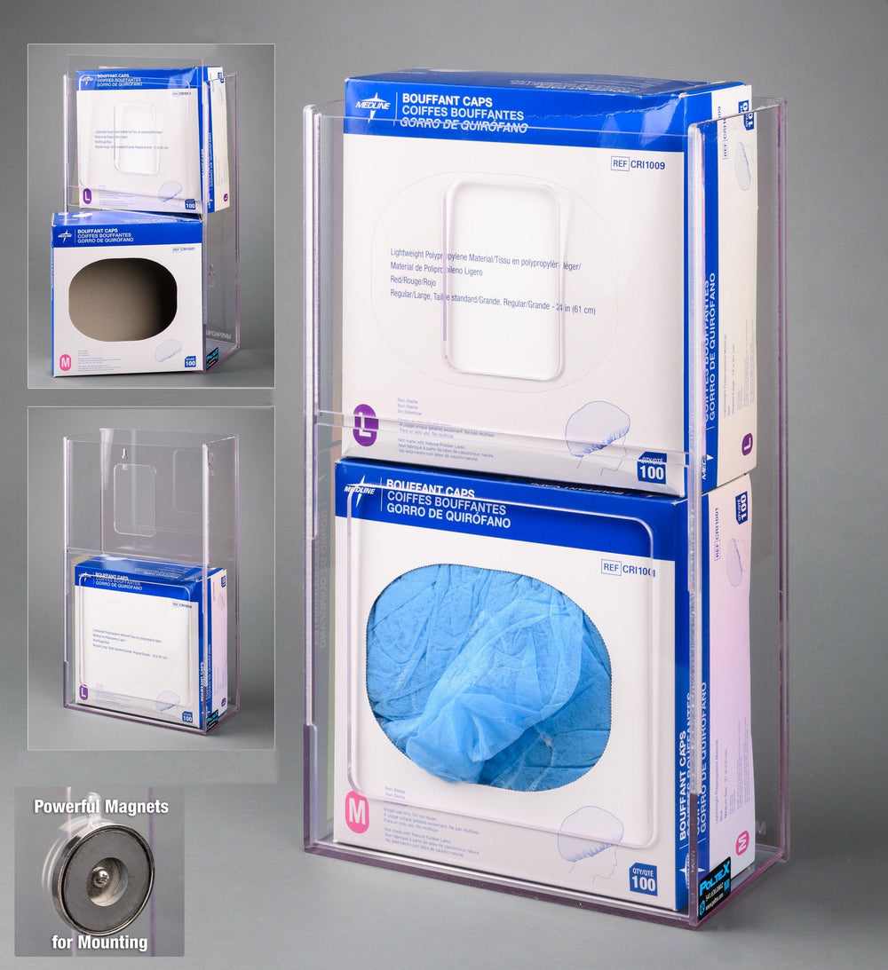 Visual Management Bouffant Cap Holder-2 box (Magnets 4)