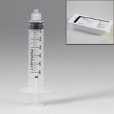 Health Care Logistics Sterile Monoject™ Luer Lock Syringes, Pharmacy Tray, 6mL, Case