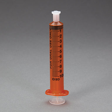 Health Care Logistics BD™ Oral Dispensers with Tip Caps, 10mL, Amber