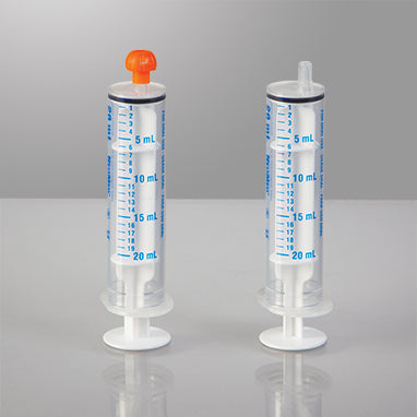 Health Care Logistics NeoMed® Oral Dispensers with Tip Caps, 20mL, Clear/Blue Markings, 100 Pack