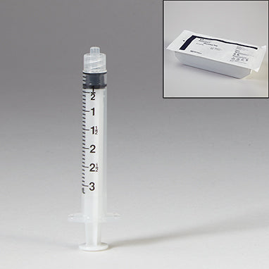 Health Care Logistics Sterile Monoject™ Luer Lock Syringes, Pharmacy Tray, 3mL