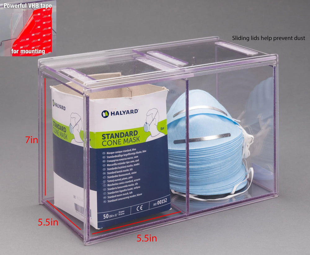 Double Bulk Cone Mask Dispenser-PETG (VHB Tape)