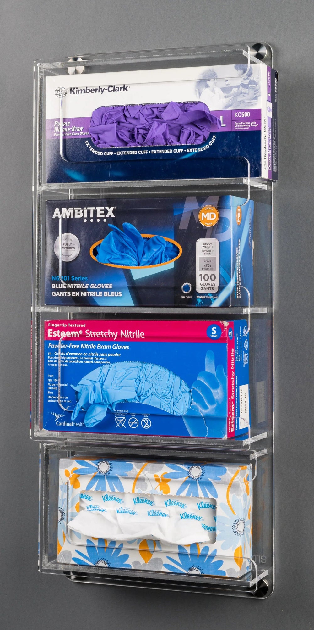 Deco Glove Tissue Holder-3/1 slot (SSCAP4)